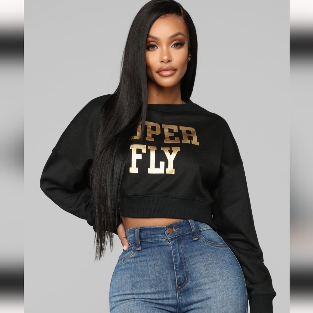 NWOT CROP TOP SWEATER
